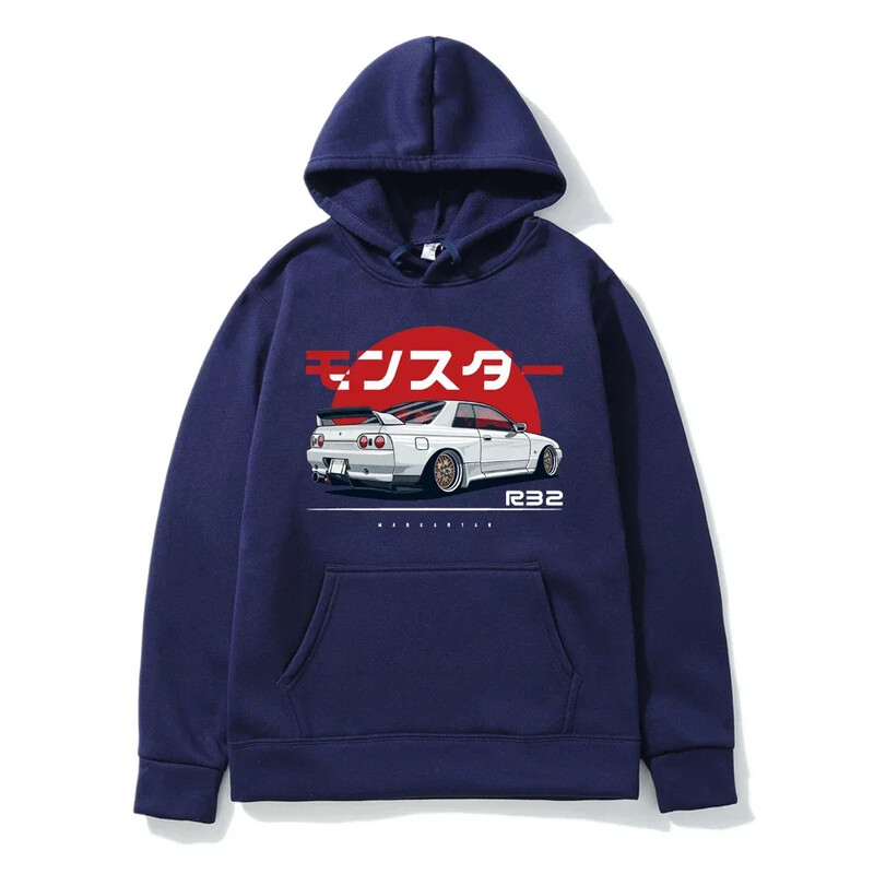 Hoodie Casual Oversized Πουλόβερ Δημοφιλές φούτερ Monster Skyline R32 Ένδυση με τάση μόδας S-3XL 2024 Νέα Ανδρικά/Γυναικεία