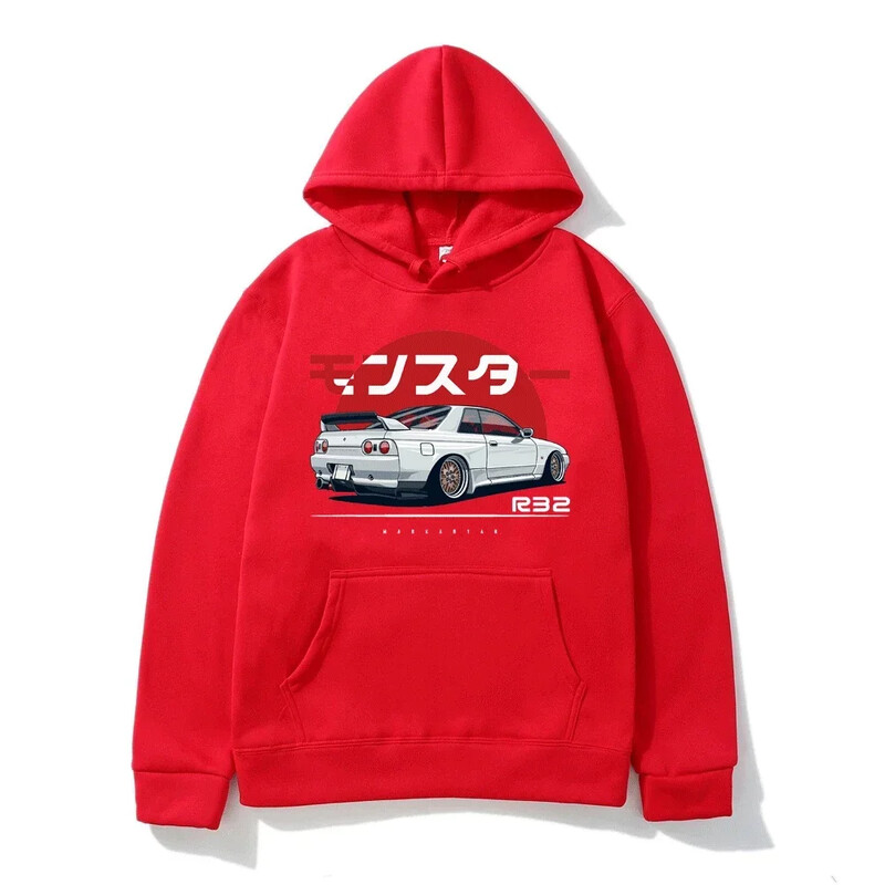Hoodie Casual Oversized Πουλόβερ Δημοφιλές φούτερ Monster Skyline R32 Ένδυση με τάση μόδας S-3XL 2024 Νέα Ανδρικά/Γυναικεία