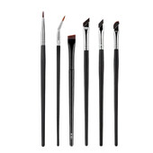 6 τεμάχια αναβάθμισης Blade Eyeliner Brush Πινέλο με εξαιρετικά λεπτή γωνία επίπεδη βούρτσα φρυδιών κάτω από τα μάτια Place Makeup Brush Beauty Makeup Tools