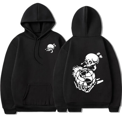 Gbrs Forward Observations Group Hoodie Punk Skeleton Hoodies Gothic Ρούχα Ανδρικά Γυναικεία Μόδα Vintage Φούτερ με γραφικά κουκούλα