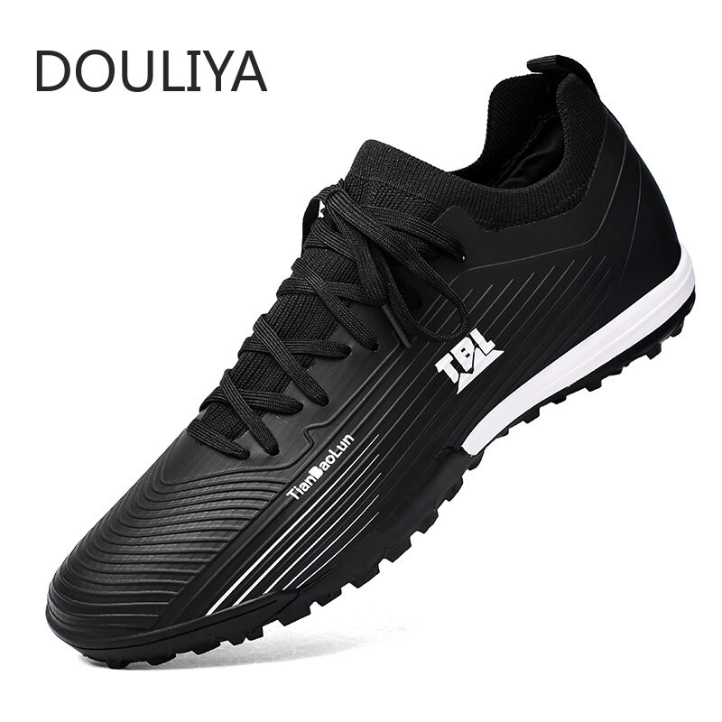 DOULIYA Pantofi de fotbal profesioniști pentru adulți Cizme de fotbal anti-alunecare pentru bărbați Cizme sport pantofi de fotbal Cinci pentru interior, impermeabile 39-44
