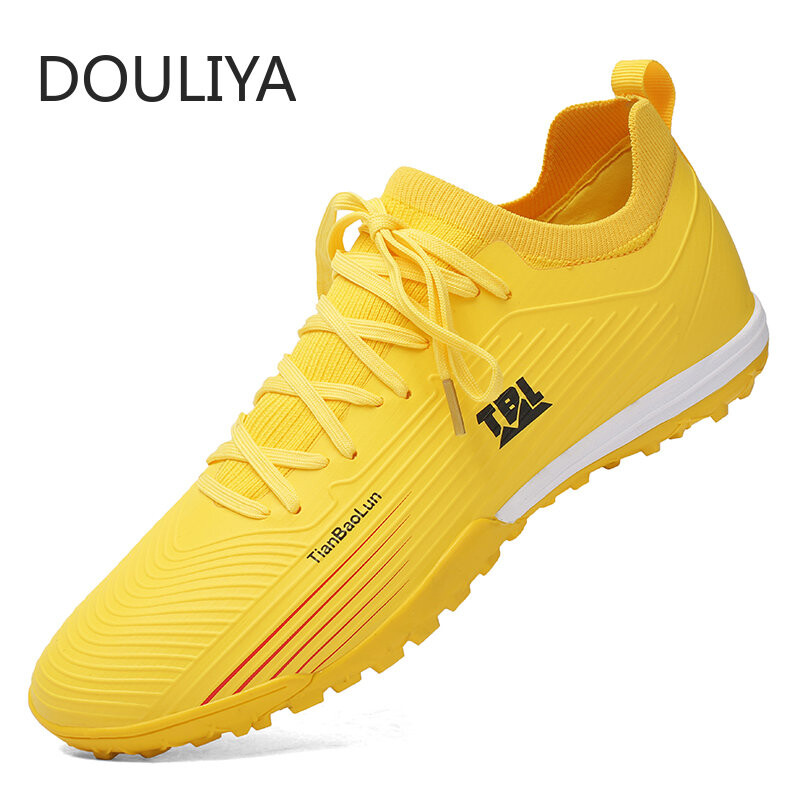 DOULIYA Pantofi de fotbal profesioniști pentru adulți Cizme de fotbal anti-alunecare pentru bărbați Cizme sport pantofi de fotbal Cinci pentru interior, impermeabile 39-44
