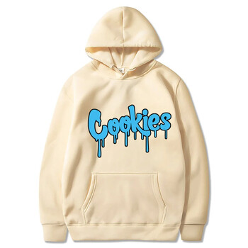 2024 Νέα Anime Cookies Printed Fleece Ανδρικά φθινοπωρινά και χειμερινά φούτερ ανδρικά και γυναικεία φούτερ με κουκούλα