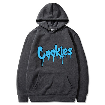 2024 Νέα Anime Cookies Printed Fleece Ανδρικά φθινοπωρινά και χειμερινά φούτερ ανδρικά και γυναικεία φούτερ με κουκούλα