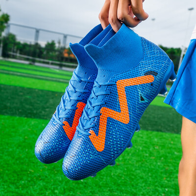 Vīriešu futbola apavi Īpaši viegli, ērti potītes treniņi sporta skavas, zābaki, futsal, gari tapas, augstākās kvalitātes pēdu zābaki