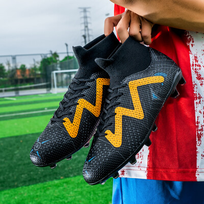 Vīriešu futbola apavi Īpaši viegli, ērti potītes treniņi sporta skavas, zābaki, futsal, gari tapas, augstākās kvalitātes pēdu zābaki