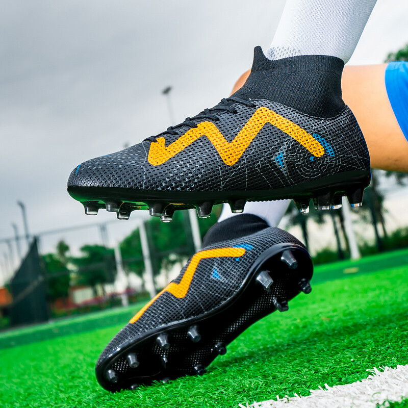 Vīriešu futbola apavi Īpaši viegli, ērti potītes treniņi sporta skavas, zābaki, futsal, gari tapas, augstākās kvalitātes pēdu zābaki