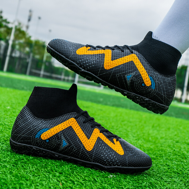 Vīriešu futbola apavi Īpaši viegli, ērti potītes treniņi sporta skavas, zābaki, futsal, gari tapas, augstākās kvalitātes pēdu zābaki