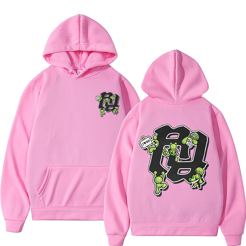 Räppar RR KanKan Tõesti Rich Summrs Sügises kahepoolne printimine kapuuts Meeste Hip Hop Vintage Oversized dressipluus Meeste tänavarõivad