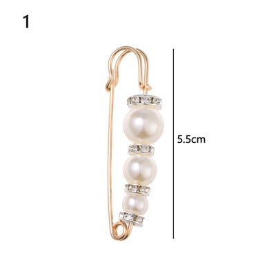 Metāla adata drošības adata Dekoratīva sudraba zelta krāsa Rhinestones piespraudes Liela cirkona kristāla klipšu ballīte