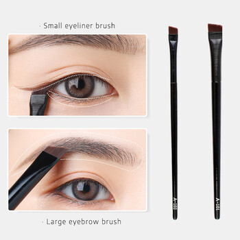 1/2 τμχ Νέα Flat Fine Blade Brushes Makeup for Eyeliner for Women Eyeliner Professional Contour Detail Brush Cosmetic Beauty Tools