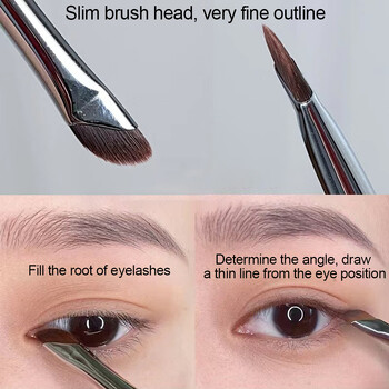 1/2 τεμ. Eyeliner Brush Nose Shadow Repair Concealer Foundation Edge Πινέλο Μακιγιάζ Knife Edge Thin Fine Angle Eye Cosmetics Tools