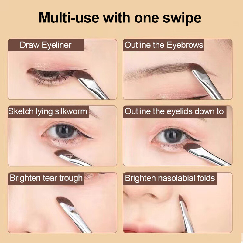 1/2Gb Acu zīmuļa otiņa deguna ēnas labojošs korektors Foundation Edge aplauzuma otiņa nazis mala plāns smalks leņķis acu kosmētikas rīki