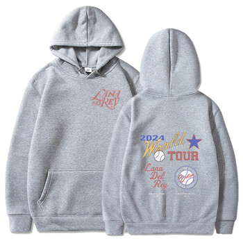 Lana Del Rey 2024 Tour Sweatshirt Harajuku Hoodies Мъже Жени Пуловери Модни хип-хоп суичъри Якета Подарък за фенове