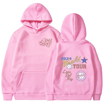 Lana Del Rey 2024 Tour Φούτερ Harajuku Hoodies Ανδρικά Γυναικεία πουλόβερ Μόδα Hip Hop Up Φούτερ Μπουφάν Μπουφάν Δώρο θαυμαστών