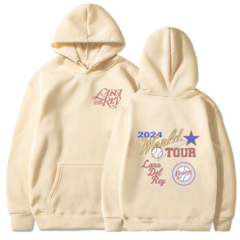 Lana Del Rey 2024 Tour Φούτερ Harajuku Hoodies Ανδρικά Γυναικεία πουλόβερ Μόδα Hip Hop Up Φούτερ Μπουφάν Μπουφάν Δώρο θαυμαστών