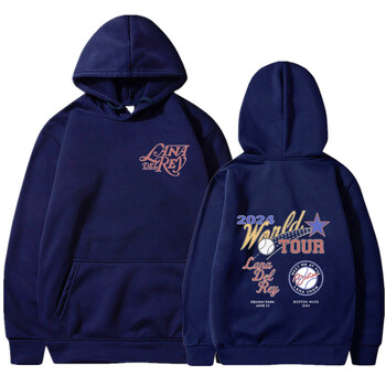 Lana Del Rey 2024 Tour Sweatshirt Harajuku Hoodies Мъже Жени Пуловери Модни хип-хоп суичъри Якета Подарък за фенове