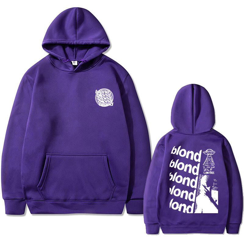 Rapper Frank Oversized Hoodie Blond Hip Hop Trend Mikina Ocean Fashion Mikiny Pánske Dámske Vintage Fleece Bavlnené Streetwear