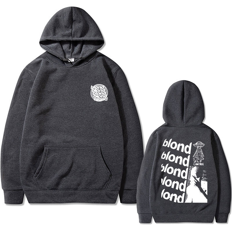 Rapper Frank Oversized Hoodie Blond Hip Hop Trend Mikina Ocean Fashion Mikiny Pánske Dámske Vintage Fleece Bavlnené Streetwear