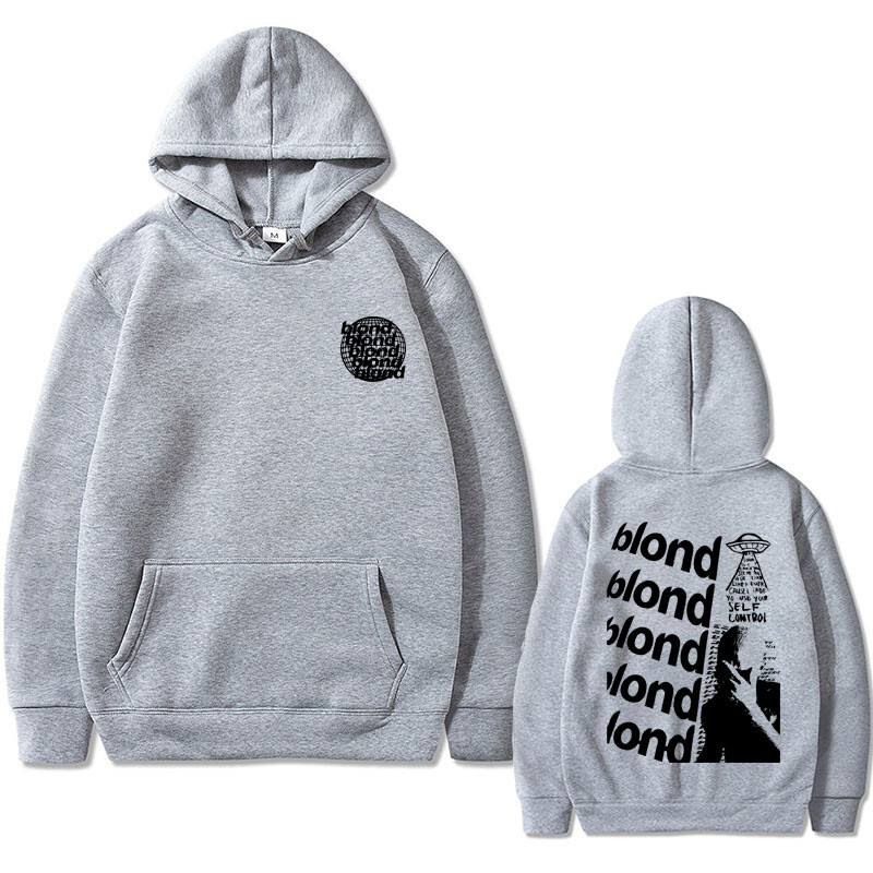 Rapper Frank Oversized Hoodie Blond Hip Hop Trend Mikina Ocean Fashion Mikiny Pánske Dámske Vintage Fleece Bavlnené Streetwear