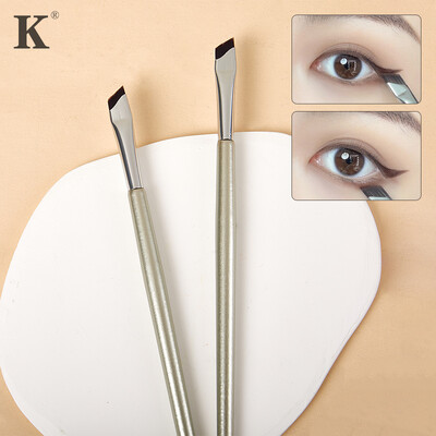 1Pc Upgrade Blade Eyeliner Brush Πινέλο εξαιρετικά λεπτής λεπτής γωνίας επίπεδη βούρτσα φρυδιών κάτω από τα μάτια Τοποθετήστε βούρτσα ακριβείας λεπτομερειών