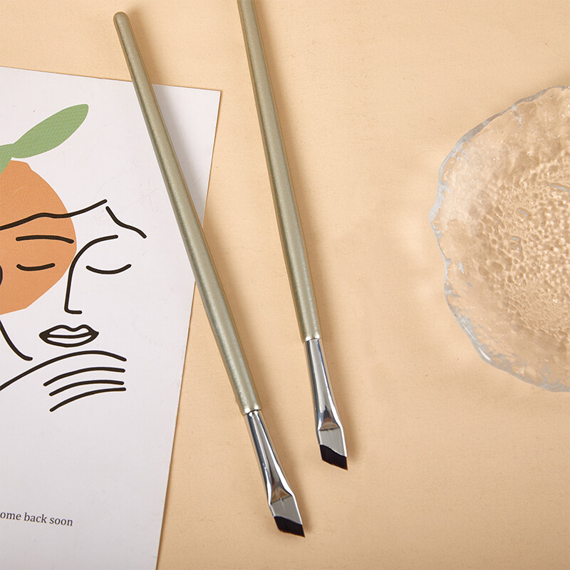 1 pc Upgrade Blade Eyeliner Brush Īpaši plāna, smalka leņķa plakana uzacu birste zem acīm Novietojiet precīzu detaļu otu