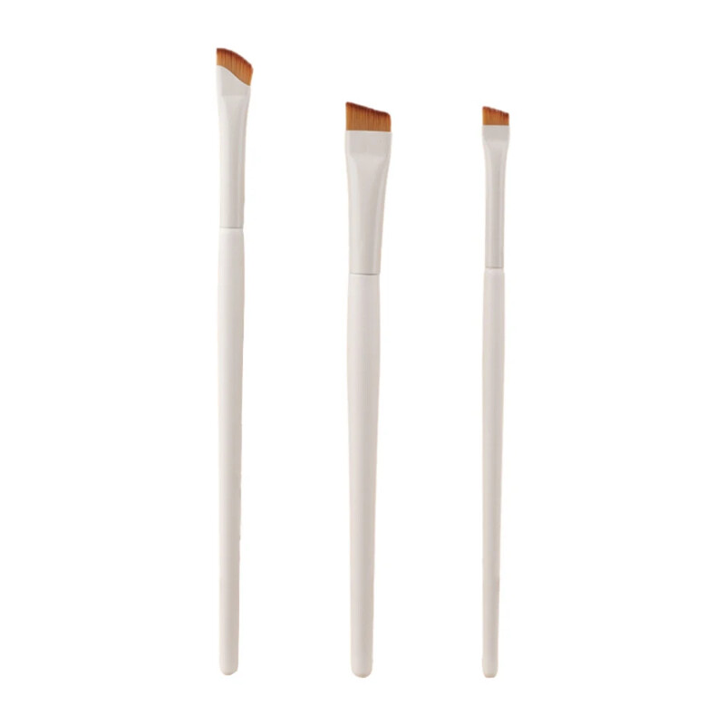 1kom Ultra tanki ravni kutni kist za obrve Četkica za olovku za oči Četkice za šminku ispod očiju Kist za precizne detalje Bijela