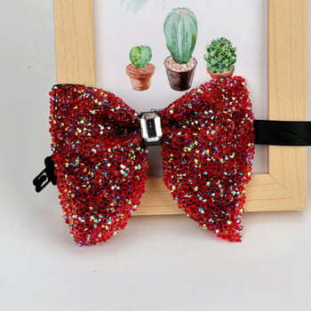 New Fashion Luxury Rhinestone Big Bowtie Μαύρο χρυσό γυαλιστερό μεγάλο παπιγιόν για άντρες Επαγγελματικές γραβάτες γάμου Αξεσουάρ δώρου