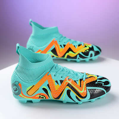 Nagy méretű 31-48 Professzionális Eredeti Society Football Boot Unisex Kiváló minőségű futballcipő férfiaknak Magas szárú ifjúsági futsal cipők