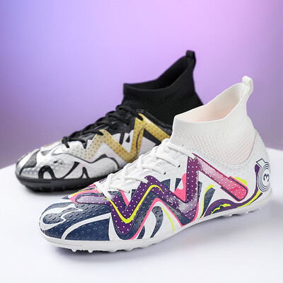 Nagy méretű 31-48 Professzionális Eredeti Society Football Boot Unisex Kiváló minőségű futballcipő férfiaknak Magas szárú ifjúsági futsal cipők