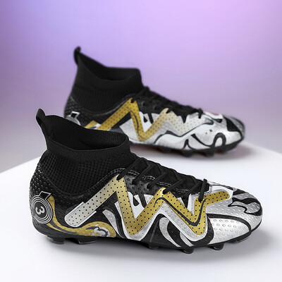 Nagy méretű 31-48 Professzionális Eredeti Society Football Boot Unisex Kiváló minőségű futballcipő férfiaknak Magas szárú ifjúsági futsal cipők