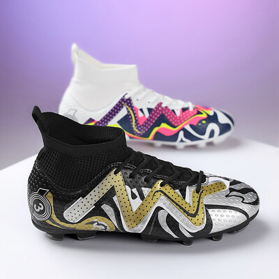 Nagy méretű 31-48 Professzionális Eredeti Society Football Boot Unisex Kiváló minőségű futballcipő férfiaknak Magas szárú ifjúsági futsal cipők