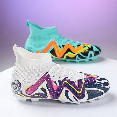 Nagy méretű 31-48 Professzionális Eredeti Society Football Boot Unisex Kiváló minőségű futballcipő férfiaknak Magas szárú ifjúsági futsal cipők