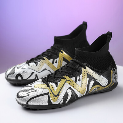 Nagy méretű 31-48 Professzionális Eredeti Society Football Boot Unisex Kiváló minőségű futballcipő férfiaknak Magas szárú ifjúsági futsal cipők