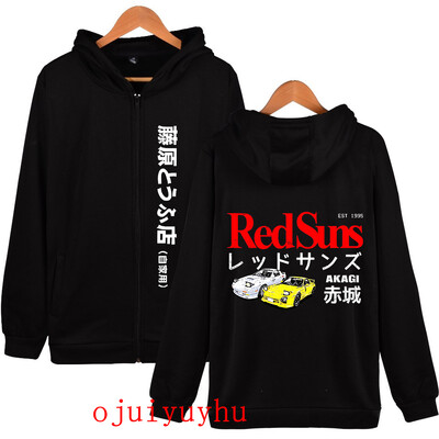 AE86 Kapuči ar rāvējslēdzēju Initial D korejiešu stila jakas ar rāvējslēdzēju jakas Anime Gothic Y2k pulovers mange vintage ielas apģērbs