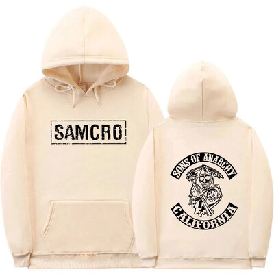 Új divatos kapucnis pulóver felső: The Son of the Anarchy SAMCRO Férfi és női divatos sport design pulóver kapucnis