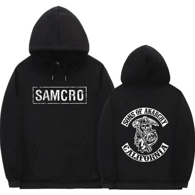 Új divatos kapucnis pulóver felső: The Son of the Anarchy SAMCRO Férfi és női divatos sport design pulóver kapucnis