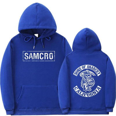 Új divatos kapucnis pulóver felső: The Son of the Anarchy SAMCRO Férfi és női divatos sport design pulóver kapucnis