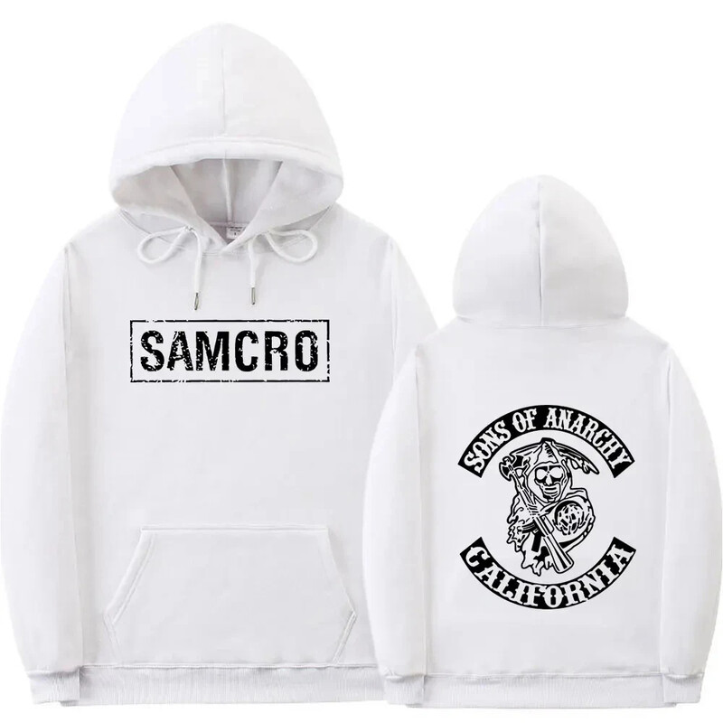 Új divatos kapucnis pulóver felső: The Son of the Anarchy SAMCRO Férfi és női divatos sport design pulóver kapucnis