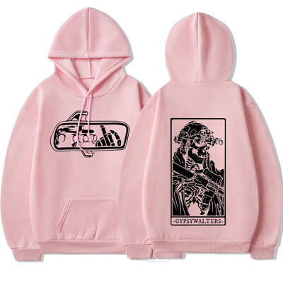 Forward Observations Group GYPSYWALTERS Hanorac pentru bărbați Vintage schelet cu glugă Hanorace supradimensionate Îmbrăcăminte de stradă