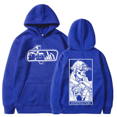 Forward Observations Group GYPSYWALTERS Hanorac pentru bărbați Vintage schelet cu glugă Hanorace supradimensionate Îmbrăcăminte de stradă