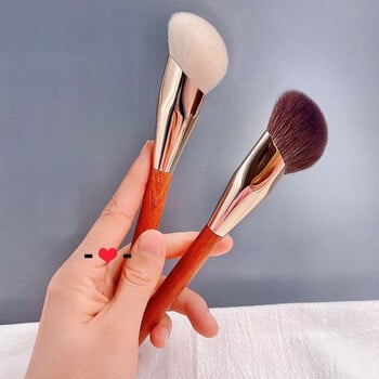 Karsyngirl 1pcs Profession Face Contour Sculpting Brush Συνθετικό Hair Highlight Brush Powder Sculpting Brushes Εργαλείο μακιγιάζ