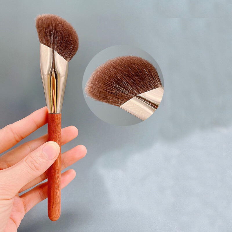 Karsyngirl 1db Profession Face Contour Sculpting Brush Szintetikus Haj Highlight Brush Púder Sculpting Ecsetek Smink eszköz