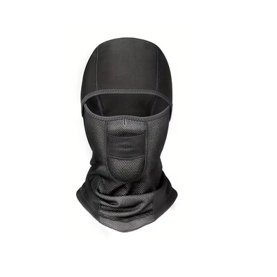 Set de pălărie și eșarfă tactică din lână Capacă termică pentru cap iarnă caldă Balaclava Mască de față Sport Ciclism Bonnet Protector pentru gât