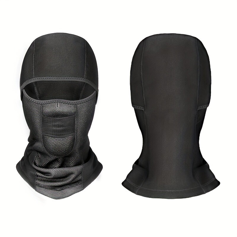 Set de pălărie și eșarfă tactică din lână Capacă termică pentru cap iarnă caldă Balaclava Mască de față Sport Ciclism Bonnet Protector pentru gât