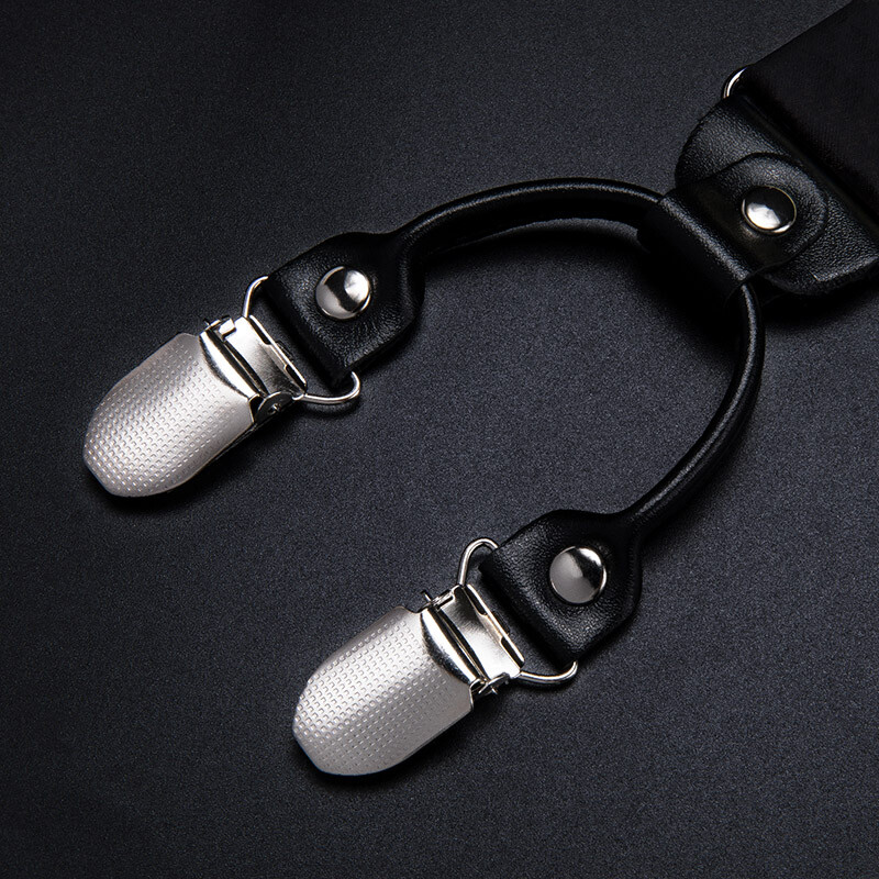 Hi-Tie Jacquard szőtt selyem arany férfi pánttartók csokornyakkendő Hanky mandzsettagomb készlet férfiaknak Állítható elasztikus gallusok férfiaknak