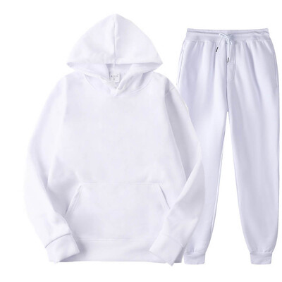 Pánske tepláky s kapucňou a nohavice Jogger Vysokokvalitné pánske denné ležérne športové mikiny s kapucňou Jogger Suit