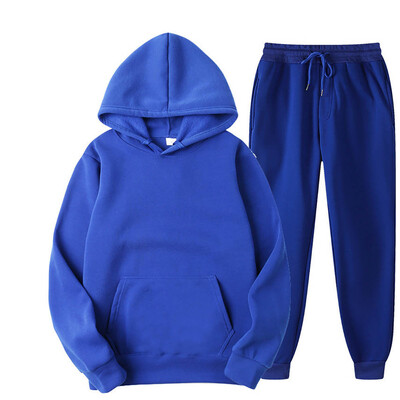 Pánske tepláky s kapucňou a nohavice Jogger Vysokokvalitné pánske denné ležérne športové mikiny s kapucňou Jogger Suit