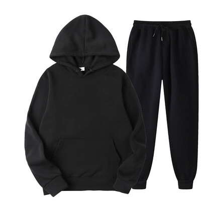 Pánske tepláky s kapucňou a nohavice Jogger Vysokokvalitné pánske denné ležérne športové mikiny s kapucňou Jogger Suit