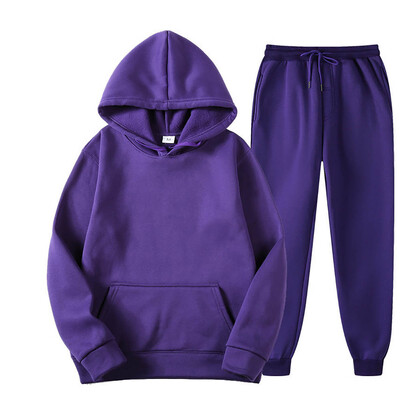Pánske tepláky s kapucňou a nohavice Jogger Vysokokvalitné pánske denné ležérne športové mikiny s kapucňou Jogger Suit